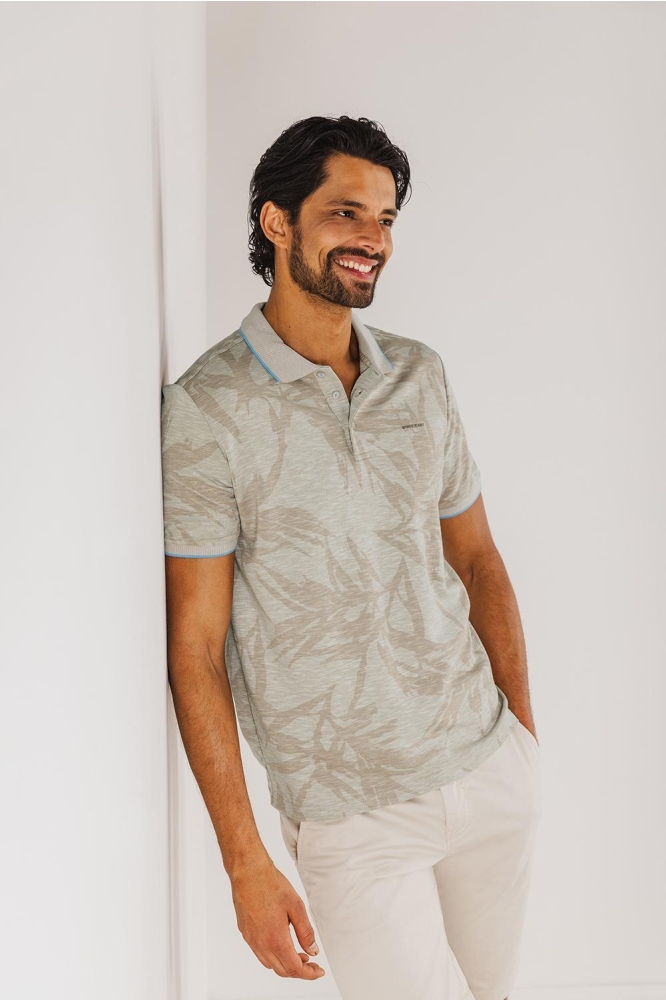 PIQUE POLO MET ALLOVER PRINT 464 15903 1611